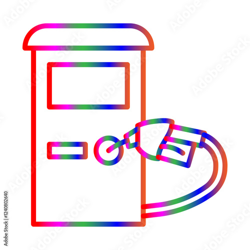Fuel line gradient icon