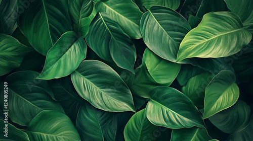 Wallpaper Mural Nature of green leaf in garden at summer. Torontodigital.ca