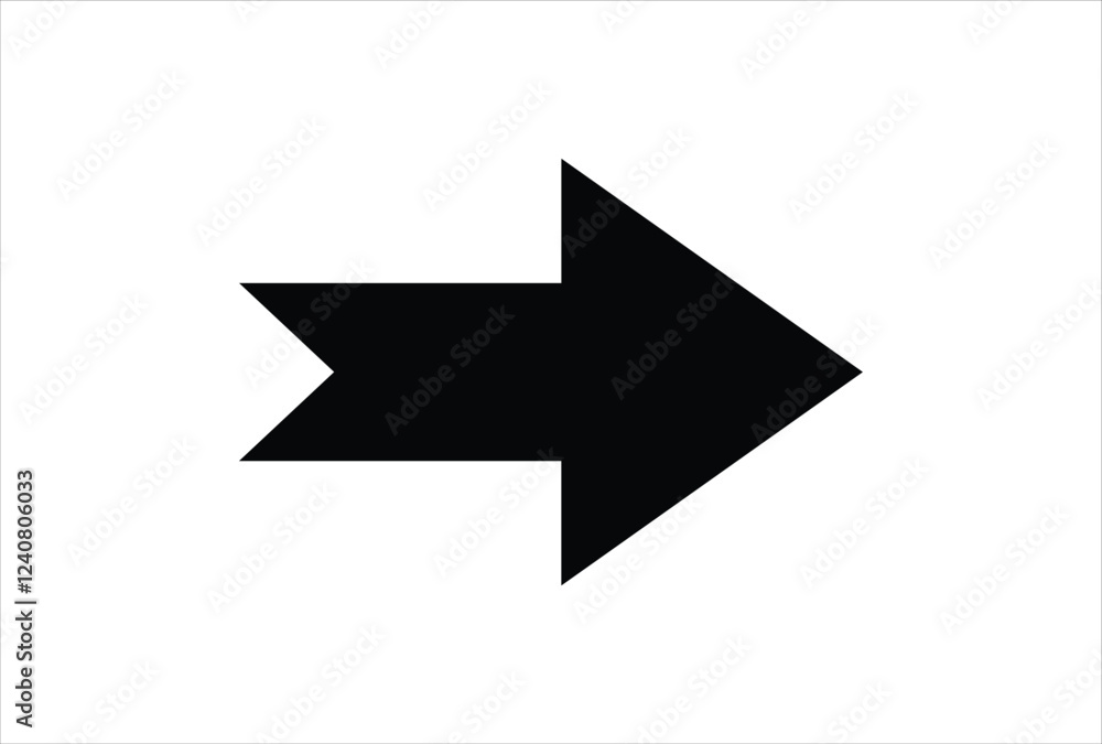 Black arrow icon isolated on transparent background vector template Black arrow icon isolated on transparent background vector template