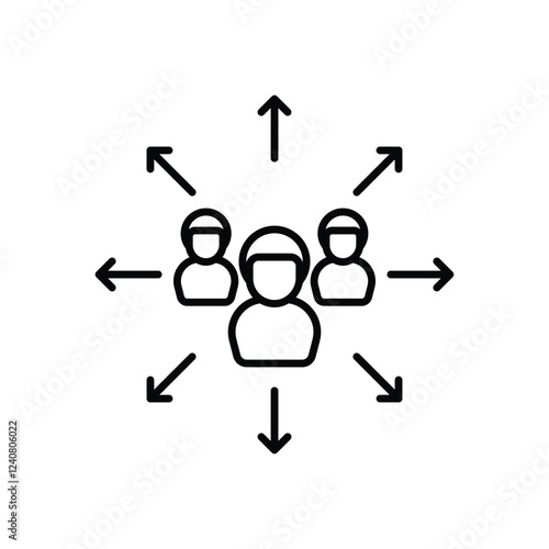 Outsource vector icon