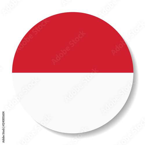 Flag of Monaco. Flag icon. Standard color. Circle icon flag. 3d illustration. Computer illustration. Digital illustration. Vector illustration. Free Download Flag of Monaco. Flag icon. Standard color. Circle icon flag. 3d illustration. Computer illustration. Digital illustration. Vector illustration. - GFXLoad