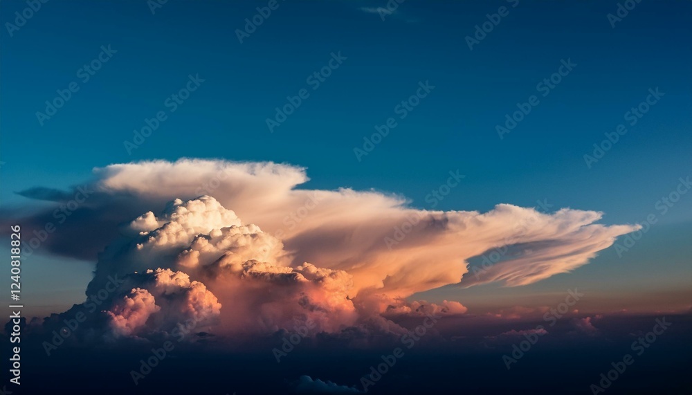 abstract cloud formation with warm and cool tones blending together abstract cloud formation with warm and cool tones blending together
