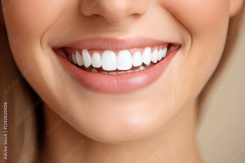 Obraz premium Woman Dental Teeth Question Mark, 