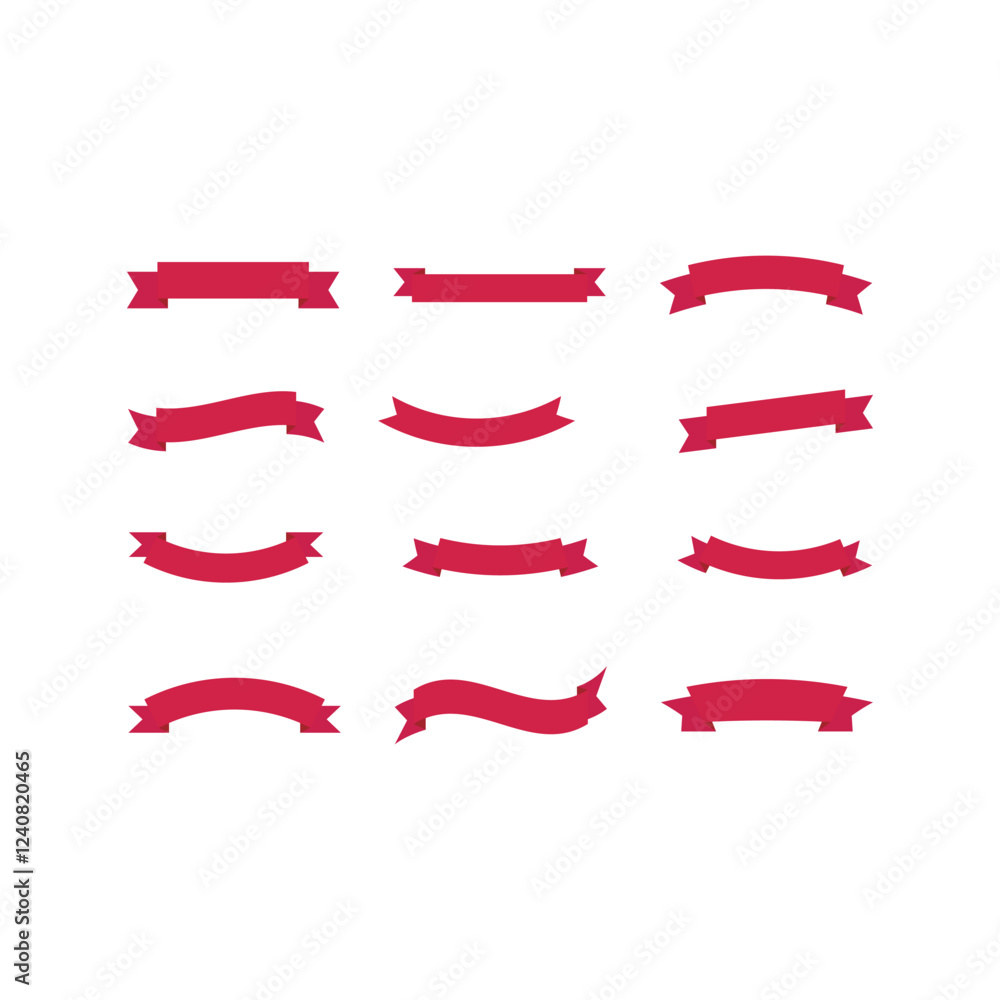 Ribbon icons set Vector Stock Illustrations. Ribbon icons set Vector Stock Illustrations.