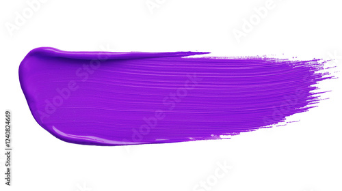 purple paint brush stroke isolated. color paint on transparent background. png