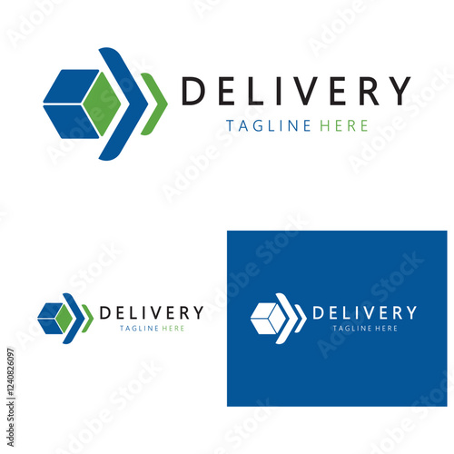 logistics logo icon illustration vector design  distribution symbol  delivery of goods  economy  finance