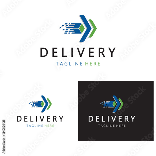 logistics logo icon illustration vector design  distribution symbol  delivery of goods  economy  finance