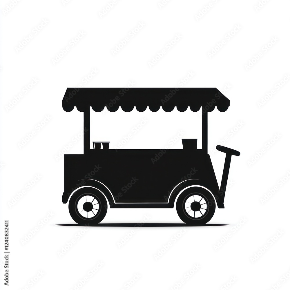 Food cart vendor selling snacks outdoors (3) Food cart vendor selling snacks outdoors (3)