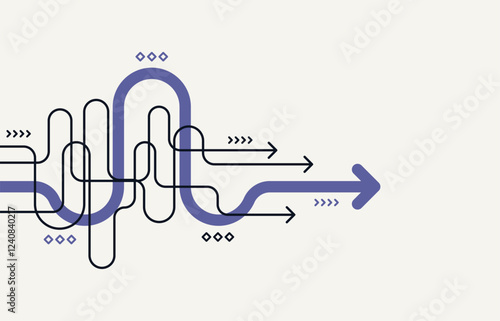 Abstract arrow direction. Technology background. High speed. Hi-tech