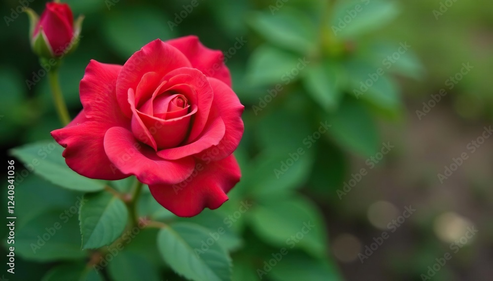 Rosa silvestre en un sendero rodeado de rocas verdes, rosa, rojo Rosa silvestre en un sendero rodeado de rocas verdes, rosa, rojo
