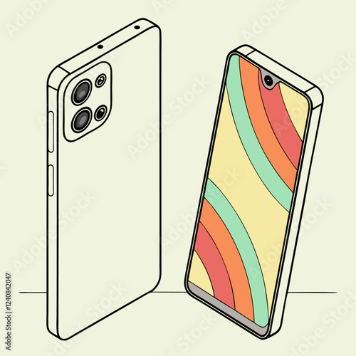 Smartphone with Bezel-less Display and Sleek Design