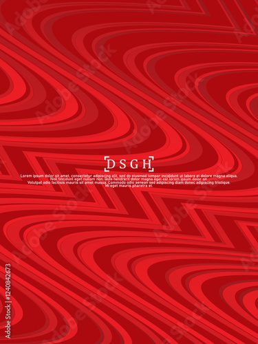 Premium background design with diagonal gradient red lines pattern. Vertical vector template for digital luxury business banner, poster, luxury voucher, prestigious gift certificate, etc.