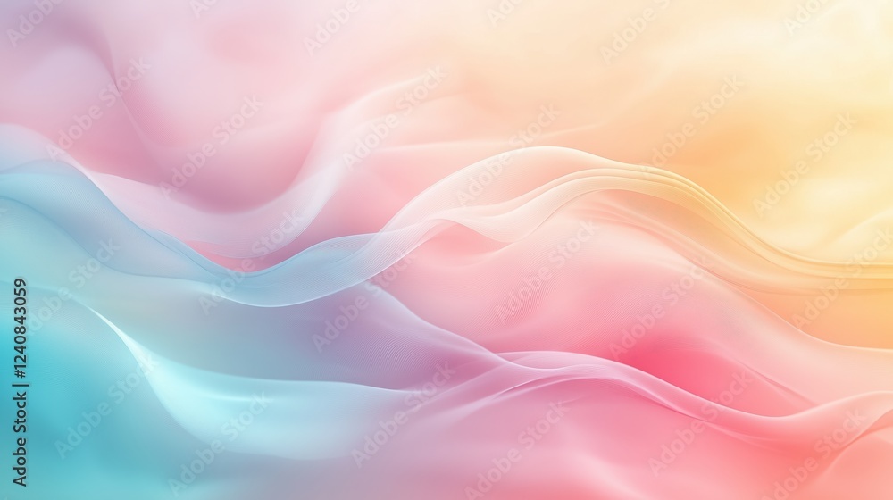 Pastel Wave Abstract. gradient, pastel, waves, soft, pink, blue, yellow, smooth, flowing, minimal, abstract, gentle, dreamy, ethereal, curves, fluid, silk, texture, modern, feminine Pastel Wave Abstract. gradient, pastel, waves, soft, pink, blue, yellow, smooth, flowing, minimal, abstract, gentle, dreamy, ethereal, curves, fluid, silk, texture, modern, feminine