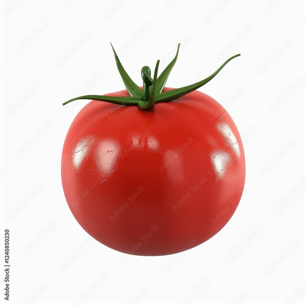 custom made wallpaper toronto digitalFresh red tomato with green stem.