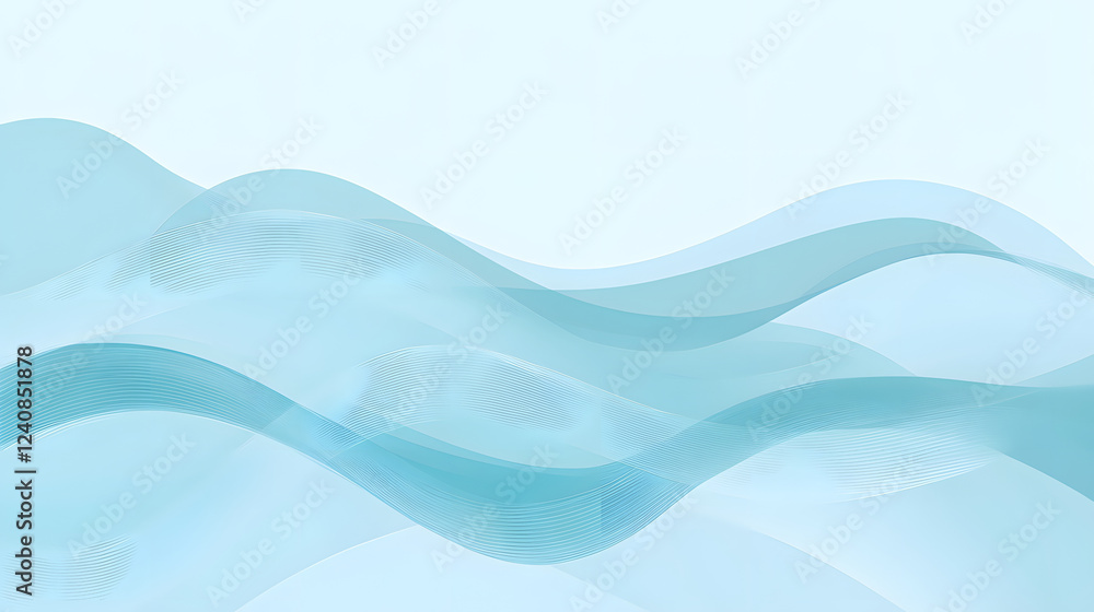 A pastel blue soft wave design with smooth textures and harmonious flow. A pastel blue soft wave design with smooth textures and harmonious flow.