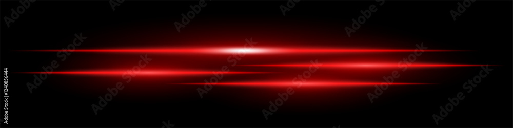Red speed light streaks set. Glowing motion blur lines futuristic neon effect on a dark background. Sci-fi energy beams, cyberpunk style, high-tech speed trails, and digital acceleration visuals Red speed light streaks set. Glowing motion blur lines futuristic neon effect on a dark background. Sci-fi energy beams, cyberpunk style, high-tech speed trails, and digital acceleration visuals