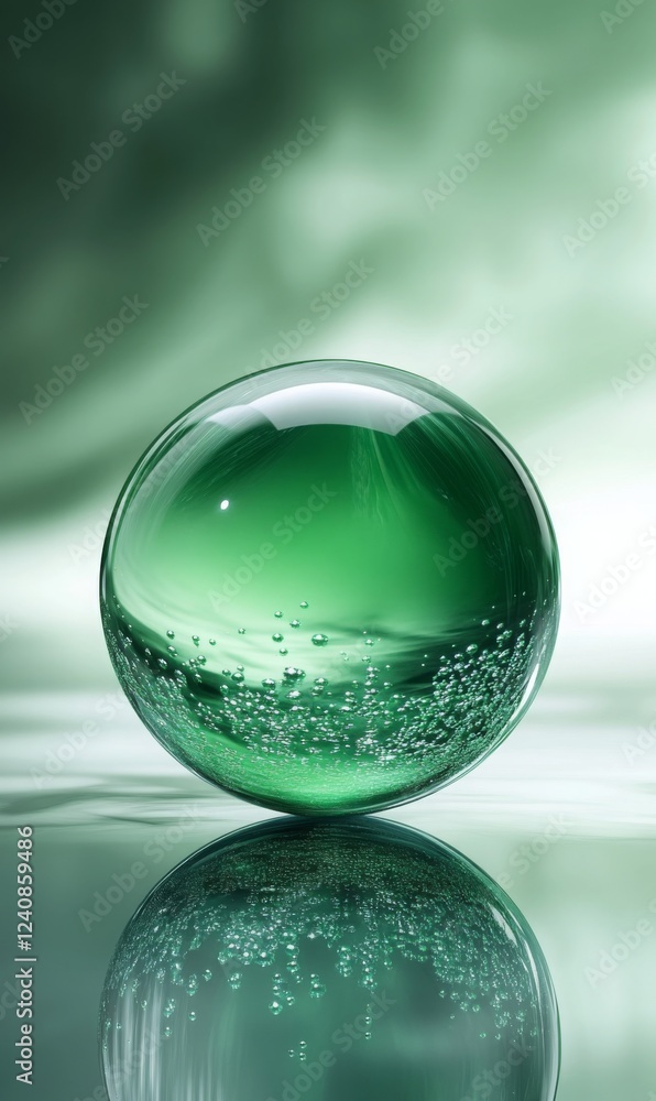 Emerald Orb: A Study in Glass and Light Emerald Orb: A Study in Glass and Light
