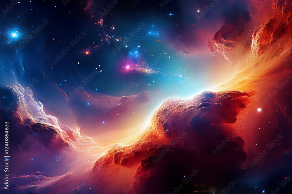 Generated image Staubwolken im Universum