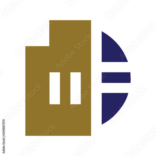 Commercial real estate building logo design