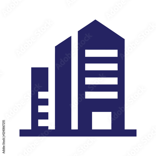 Commercial real estate building logo design