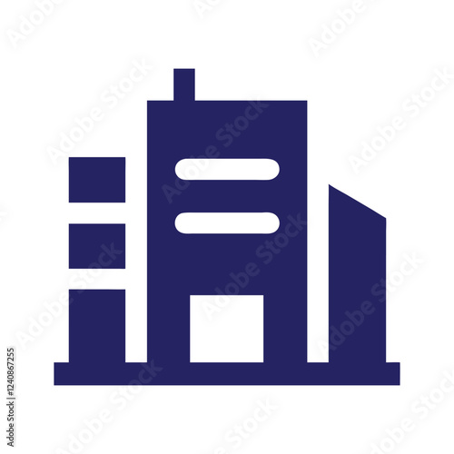 Commercial real estate building logo design
