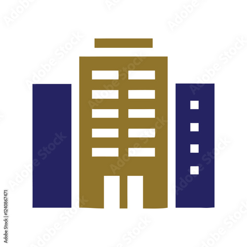 Commercial real estate building logo design