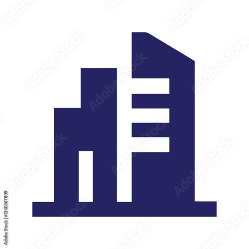Commercial real estate building logo design