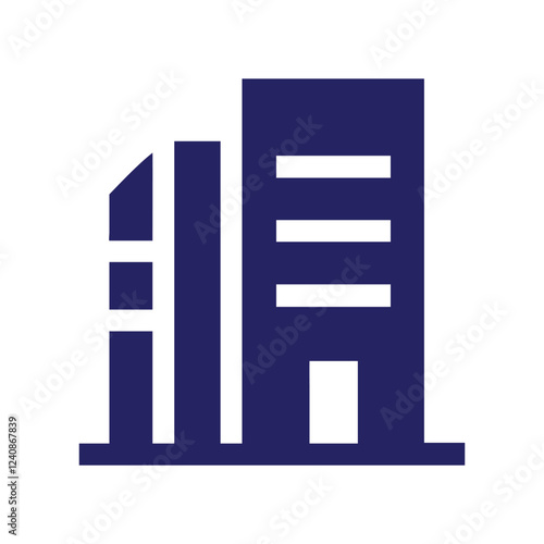Commercial real estate building logo design
