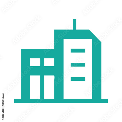 Commercial real estate building logo design