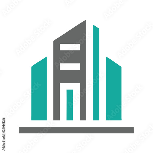 Commercial real estate building logo design