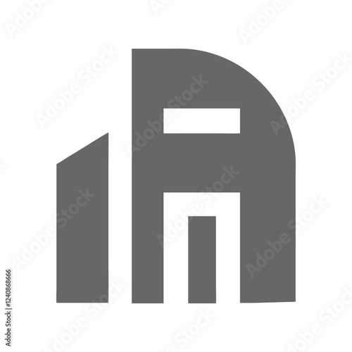 Commercial real estate building logo design