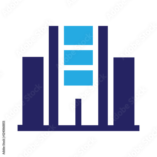 Commercial real estate building logo design