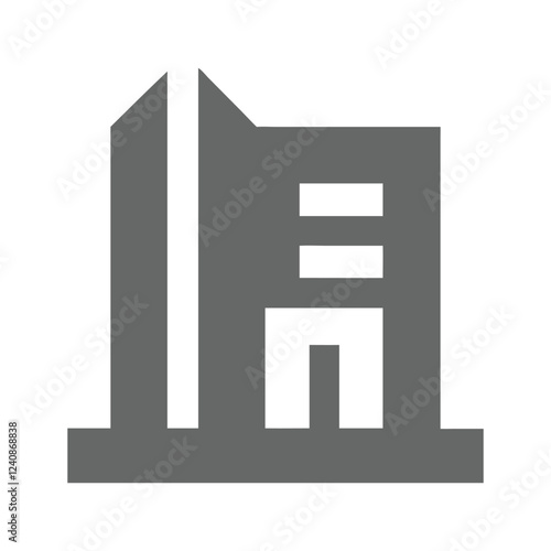 Commercial real estate building logo design