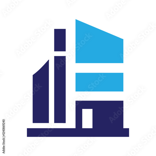 Commercial real estate building logo design