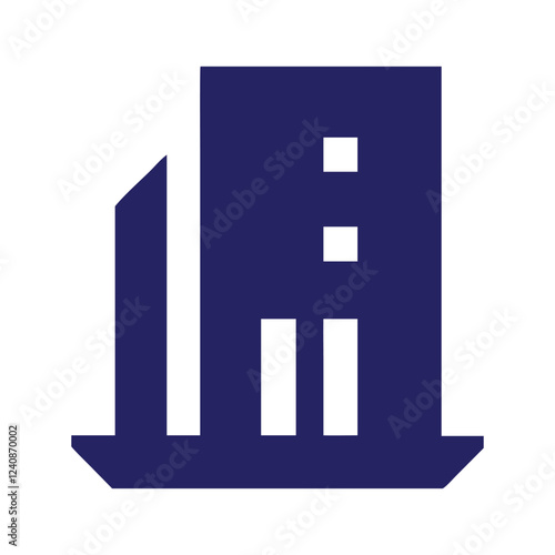 Commercial real estate building logo design