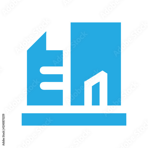 Commercial real estate building logo design