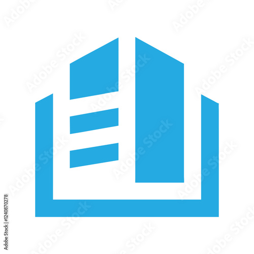 Commercial real estate building logo design