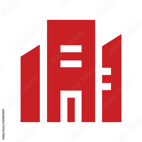 Commercial real estate building logo design