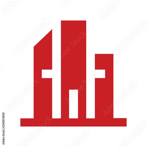Commercial real estate building logo design