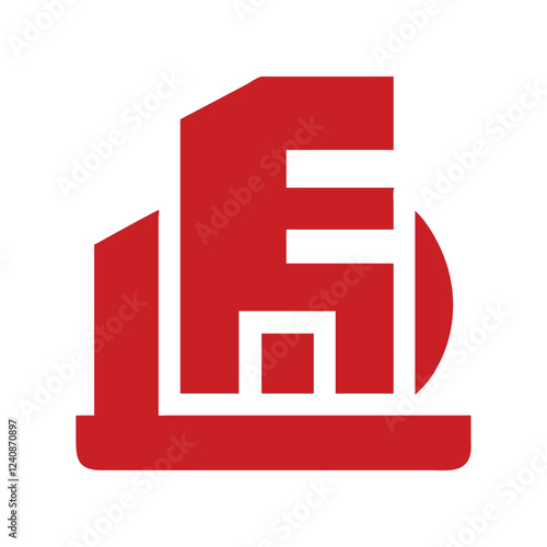 Commercial real estate building logo design