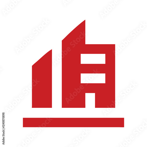 Commercial real estate building logo design