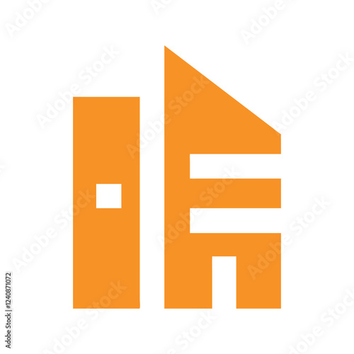 Commercial real estate building logo design