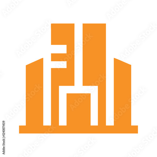 Commercial real estate building logo design