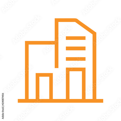 Commercial real estate building logo design