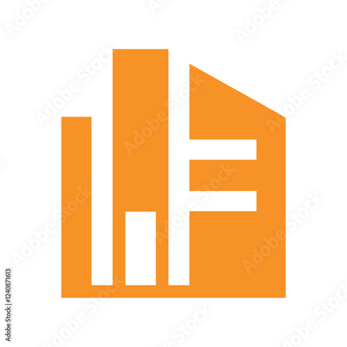 Commercial real estate building logo design