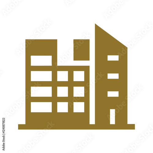 Commercial real estate building logo design