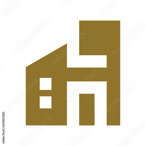Commercial real estate building logo design