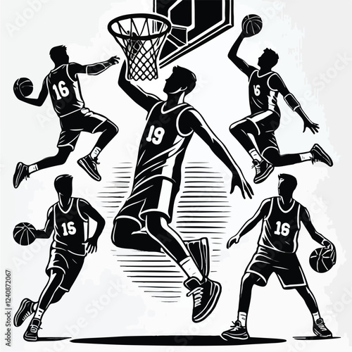 basketball player silhouette