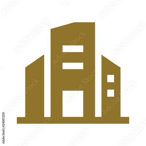 Commercial real estate building logo design