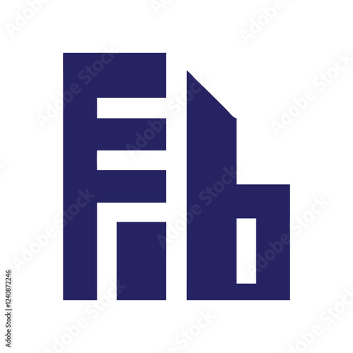 Commercial real estate building logo design